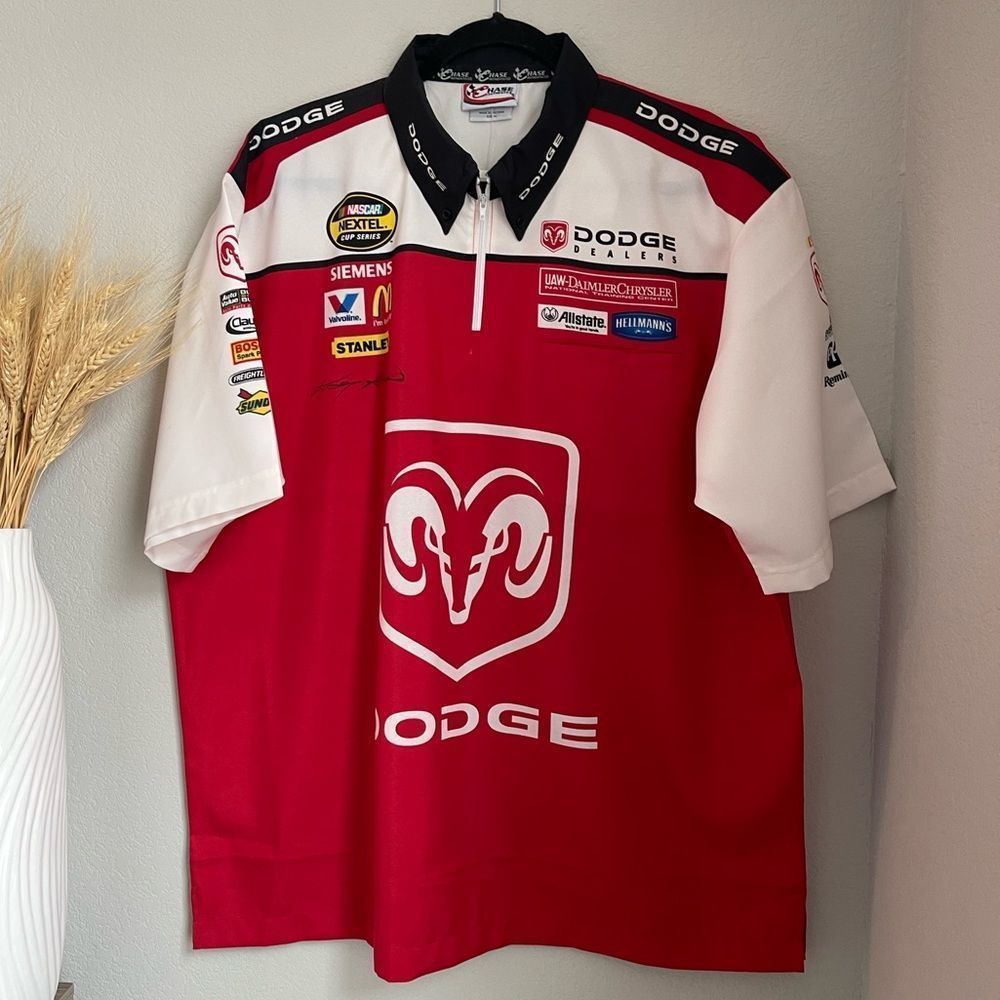 AUTOGRAPHED Chase Authentics NASCAR Kasey Kahne Crew Shirt - Size XL NWT